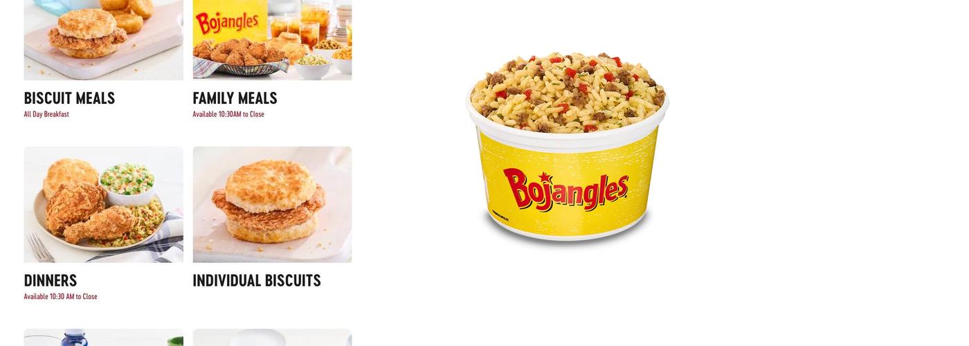Bojangles Menu