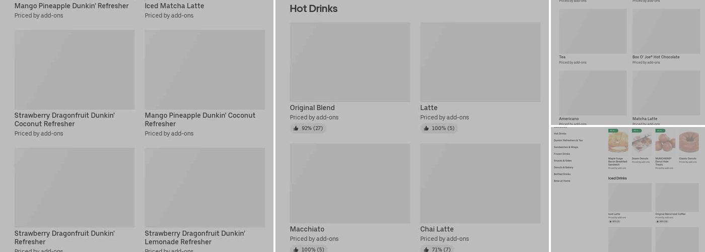 Dunkin' Menu