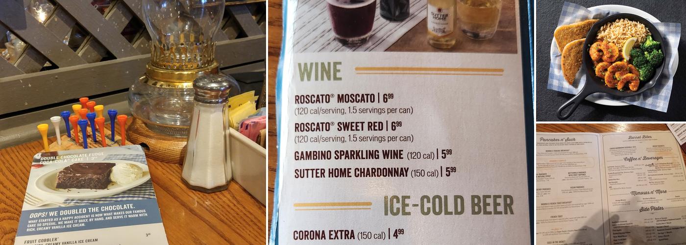 Cracker Barrel Old Country Store Menu