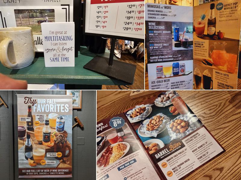 Cracker Barrel Old Country Store Menu