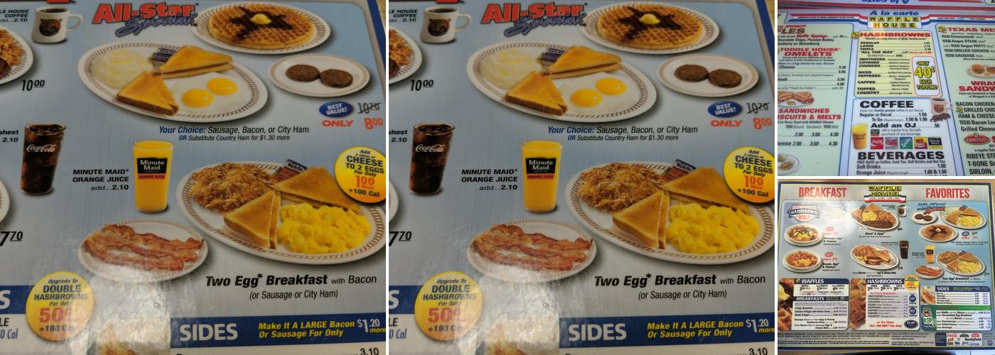 Waffle House Menu