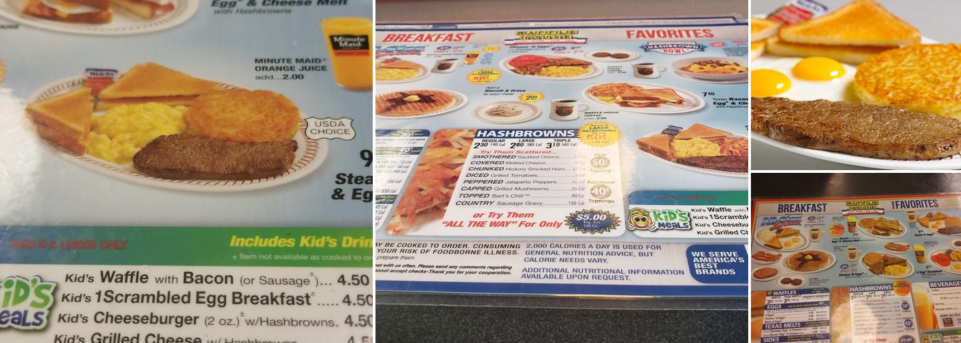 Waffle House Menu