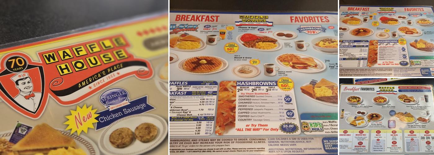 Waffle House Menu