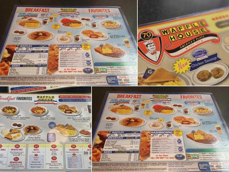 Waffle House Menu