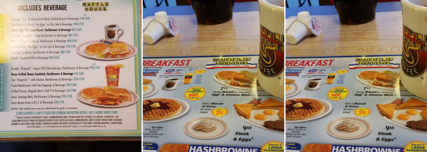 Waffle House Menu