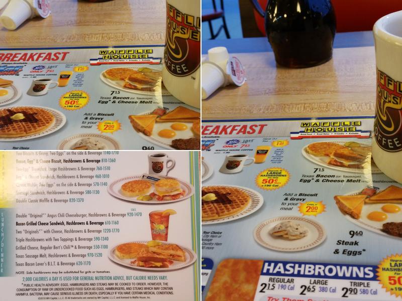 Waffle House Menu