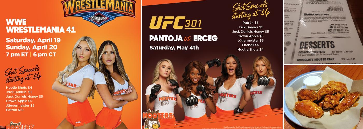 Hooters Menu