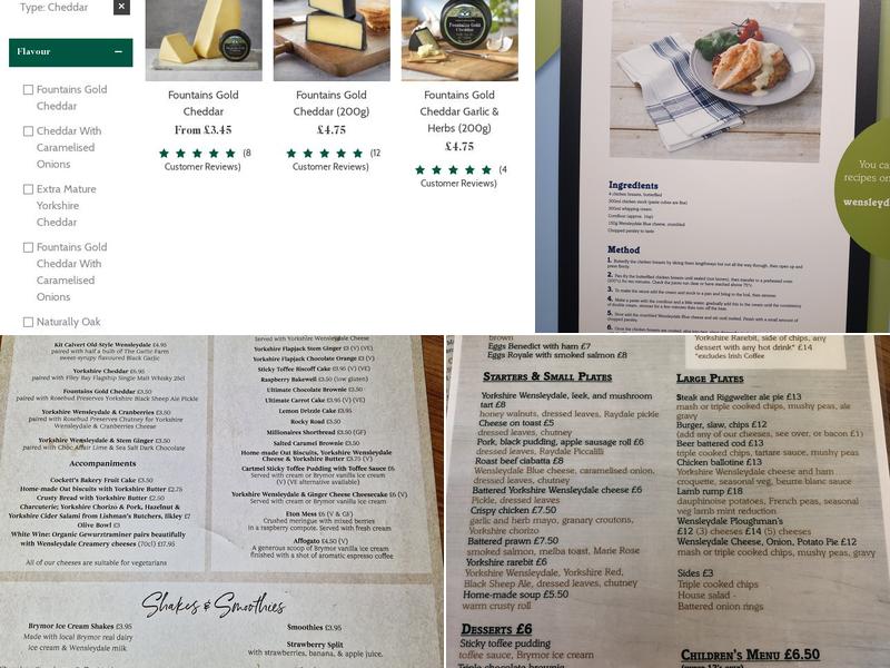 Calvert's Restaurant Menu