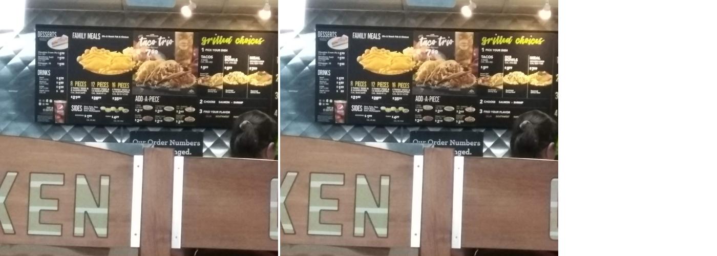 Long John Silver's Menu