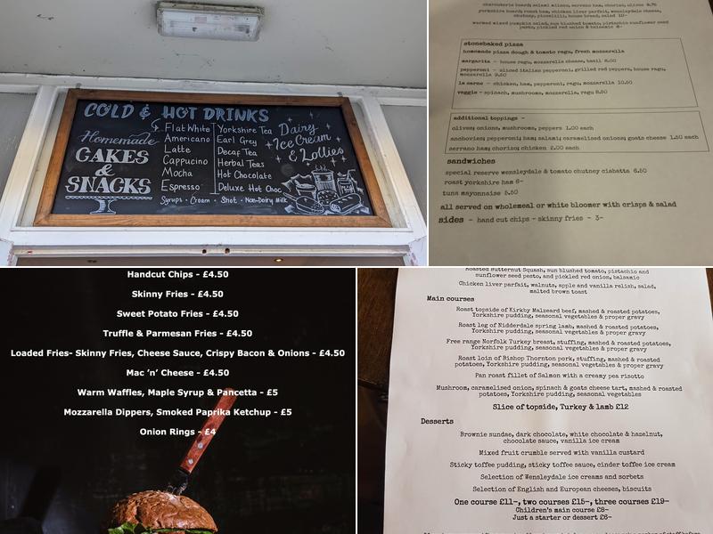 Aysgarth Falls Hotel & Restaurant Menu