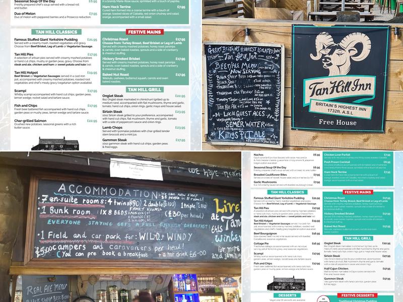 Tan Hill Inn Menu