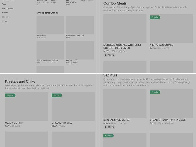 Krystal Menu