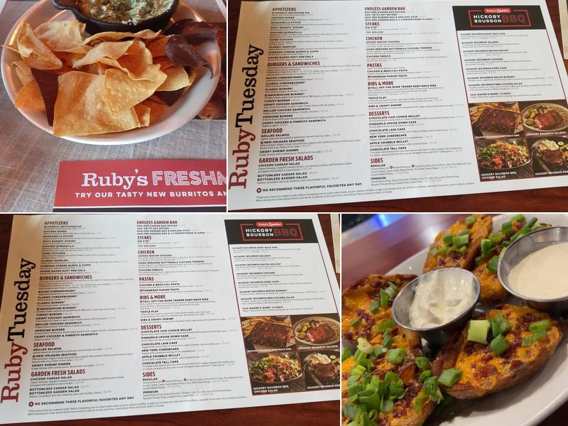 Ruby Tuesday Menu