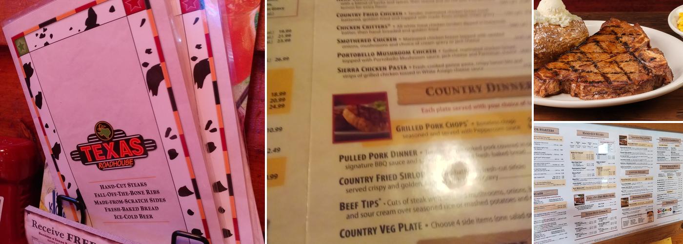 Texas Roadhouse Menu