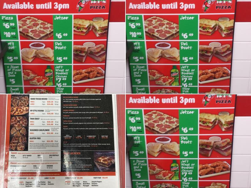 Jet's Pizza Menu
