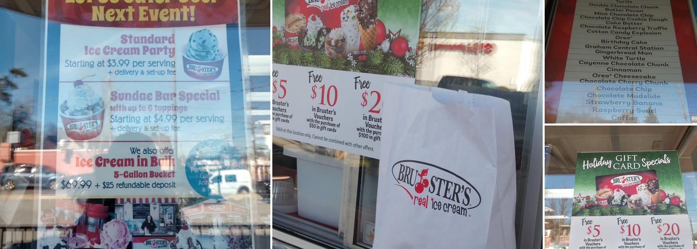 Bruster's Real Ice Cream Menu