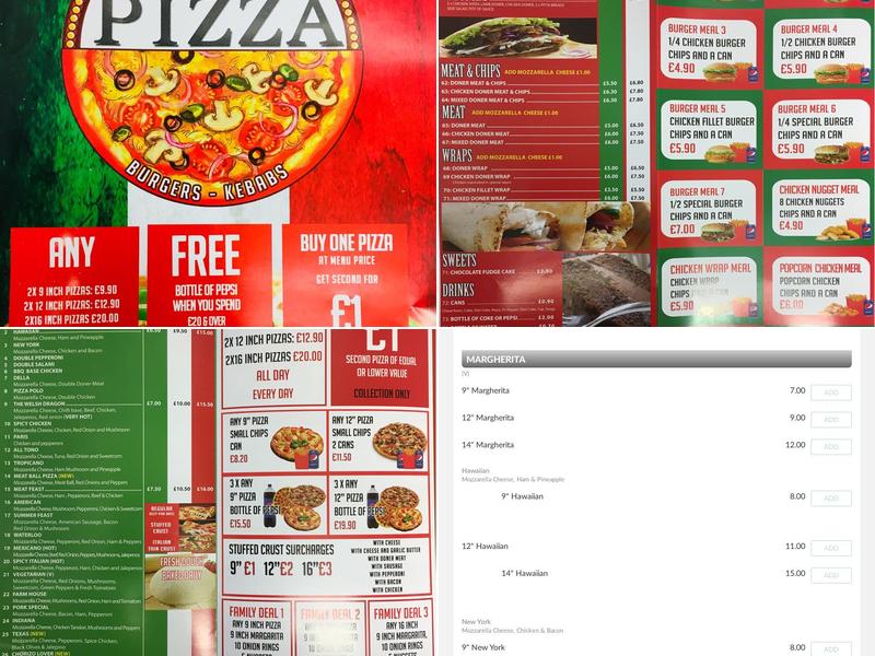 SNOWDROP PİZZA Menu