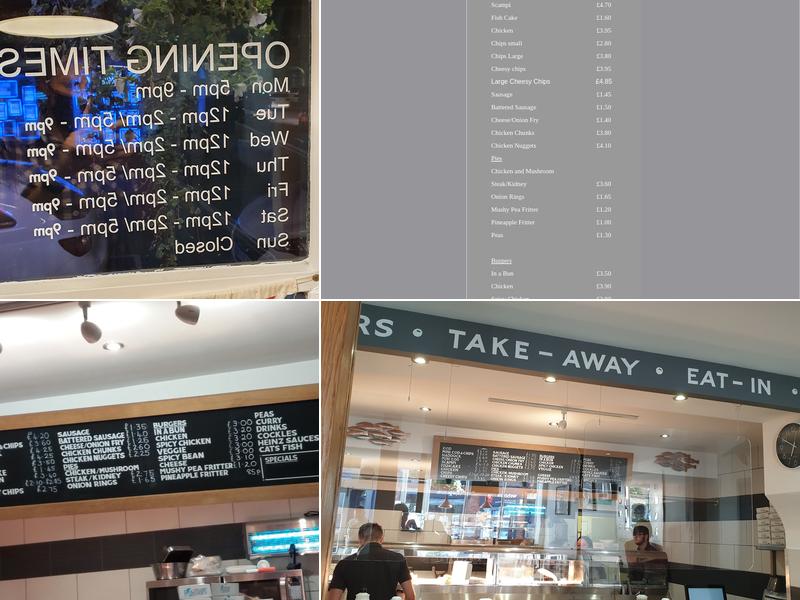 Taffs Fish & Chips Menu