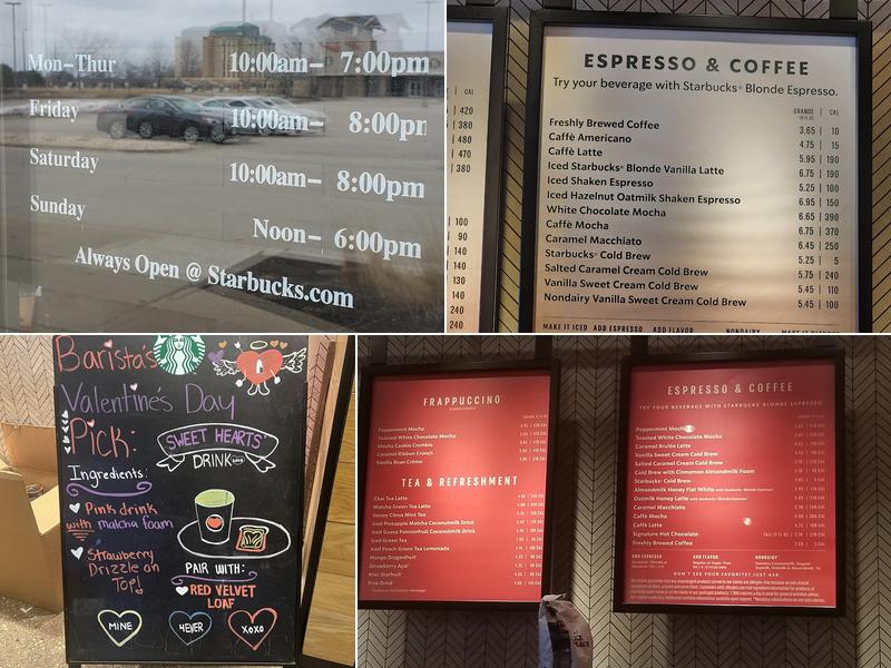 Starbucks Menu