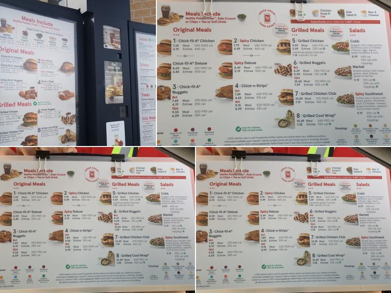 Chick-fil-A Menu