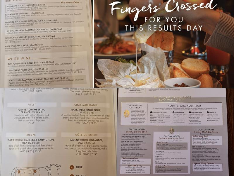 Miller & Carter Talke Menu