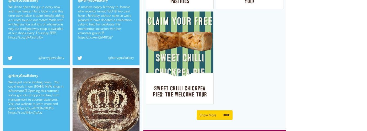 Harry Gow Bakery - Dornoch Menu