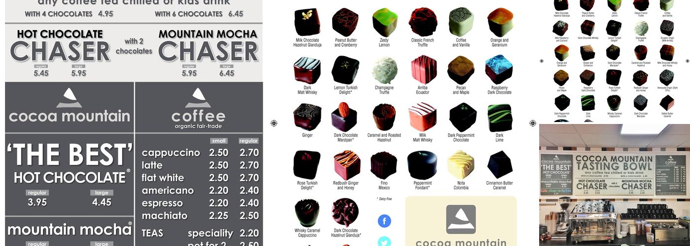 Cocoa Mountain Dornoch Menu