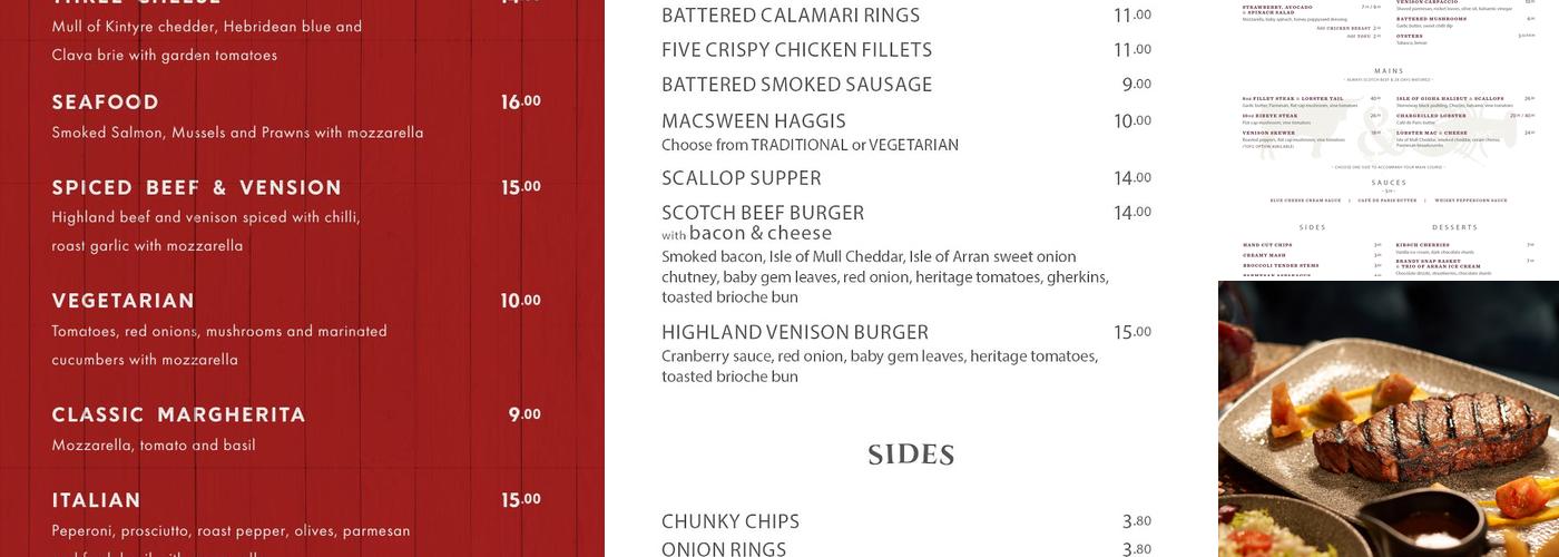 The Glencoe Inn Menu