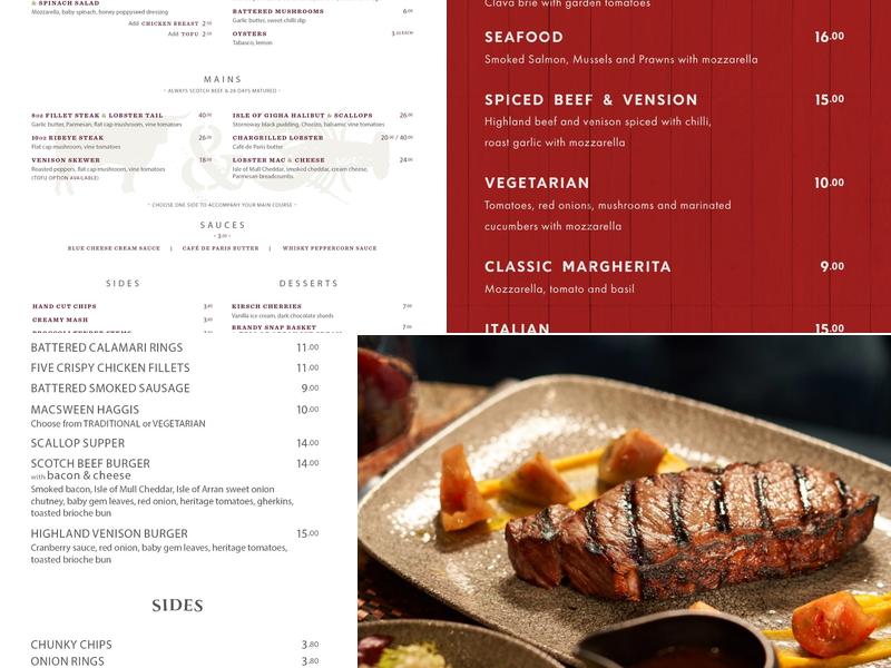 The Glencoe Inn Menu