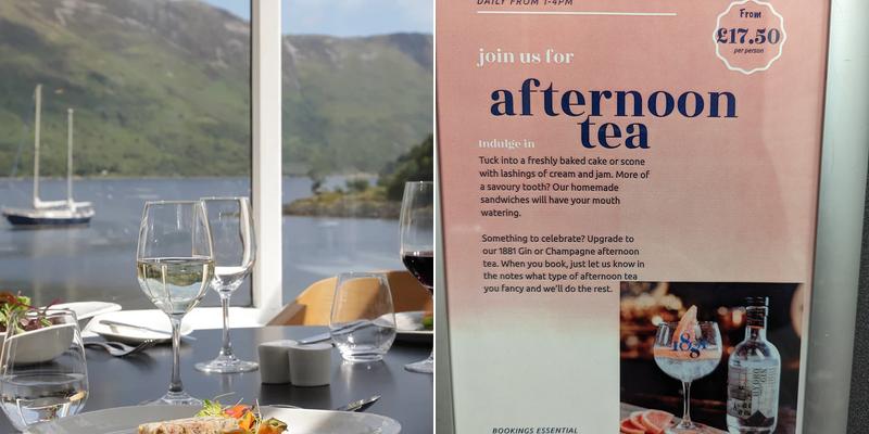 Isles of Glencoe Hotel Menu