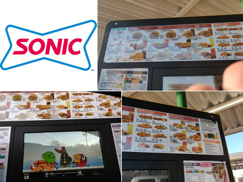Sonic Drive-In Menu