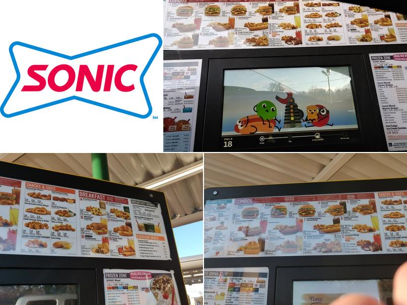 Sonic Drive-In Menu
