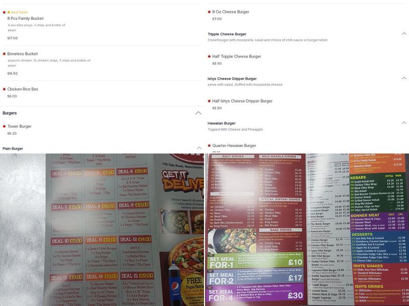 Ishys Fast Food Menu