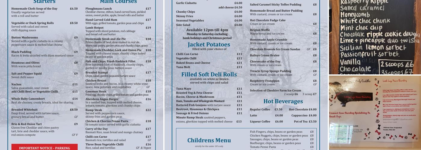 Swan with Two Nicks Menu