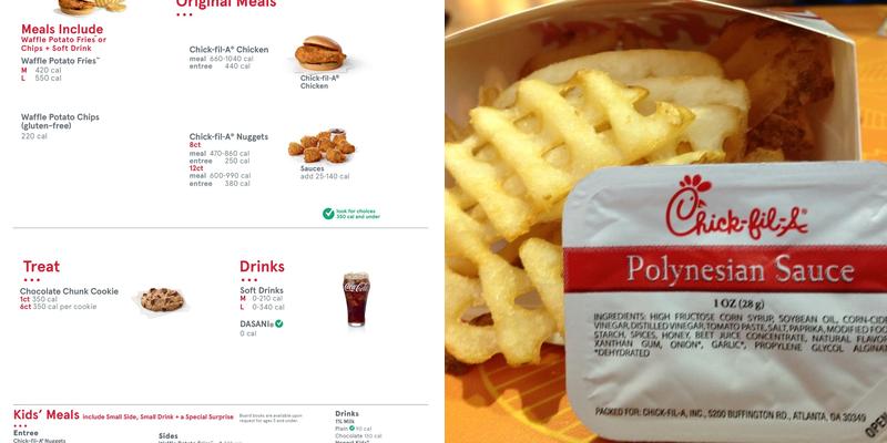 Chick-fil-A Menu