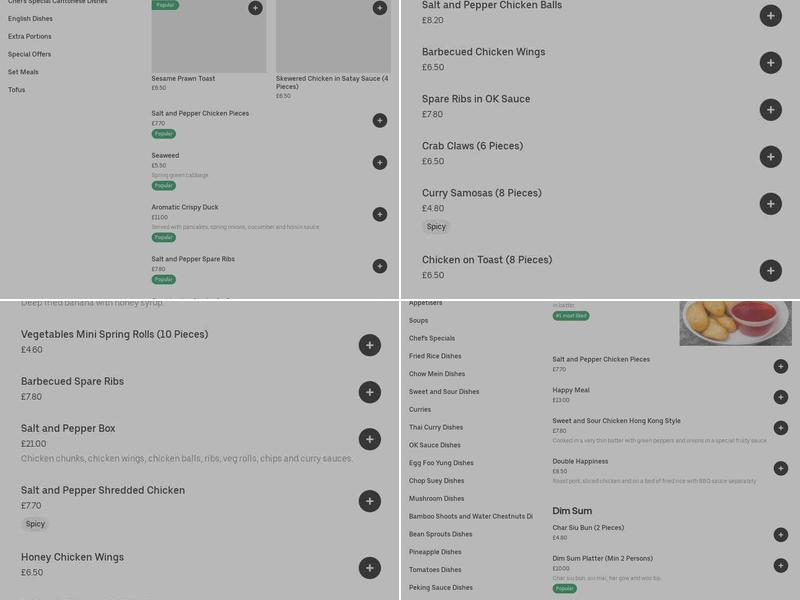 Lotus Restaurant Menu