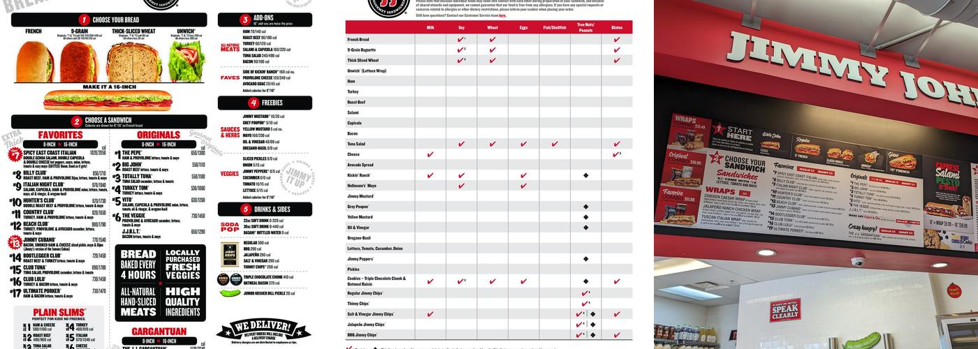 Jimmy John's Menu