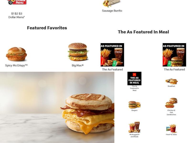 McDonald's Menu