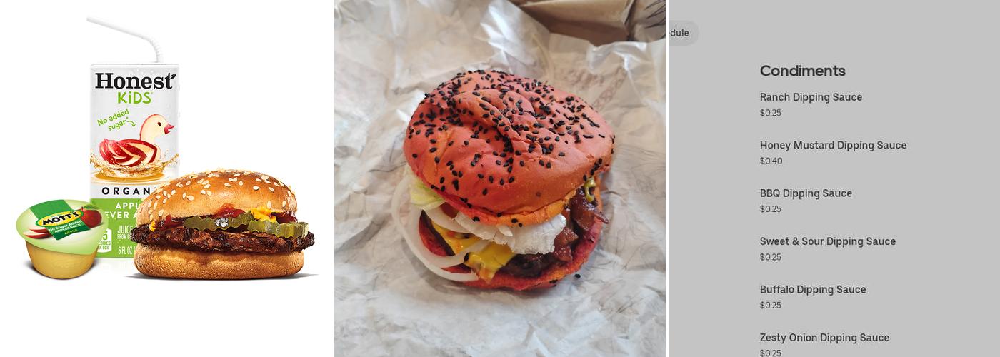 Burger King Menu