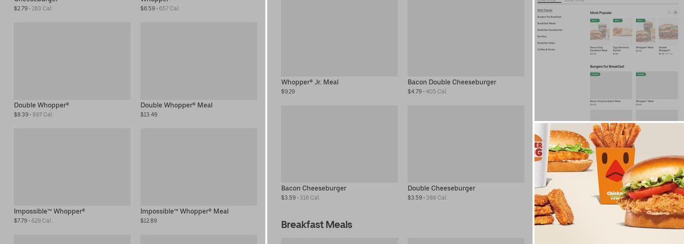 Burger King Menu