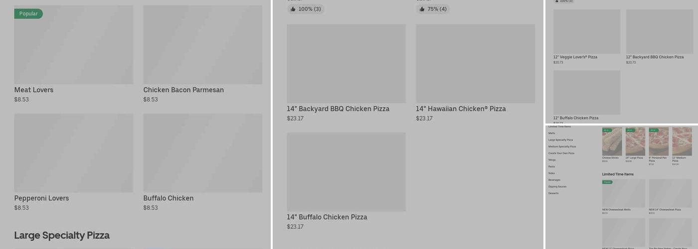 Pizza Hut Menu