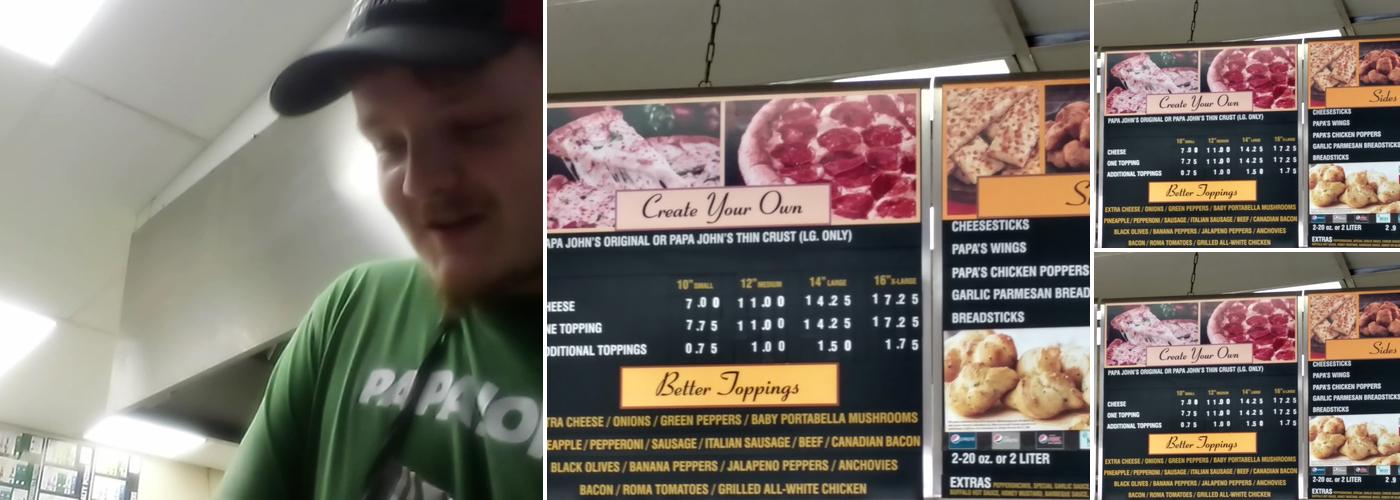 Papa Johns Pizza Menu