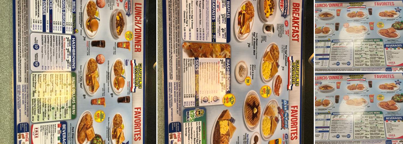Waffle House Menu