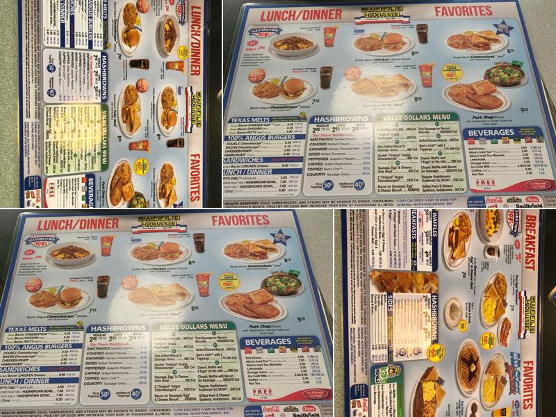 Waffle House Menu