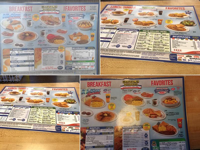 Waffle House Menu
