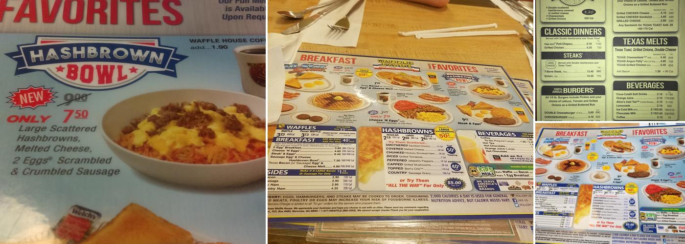 Waffle House Menu