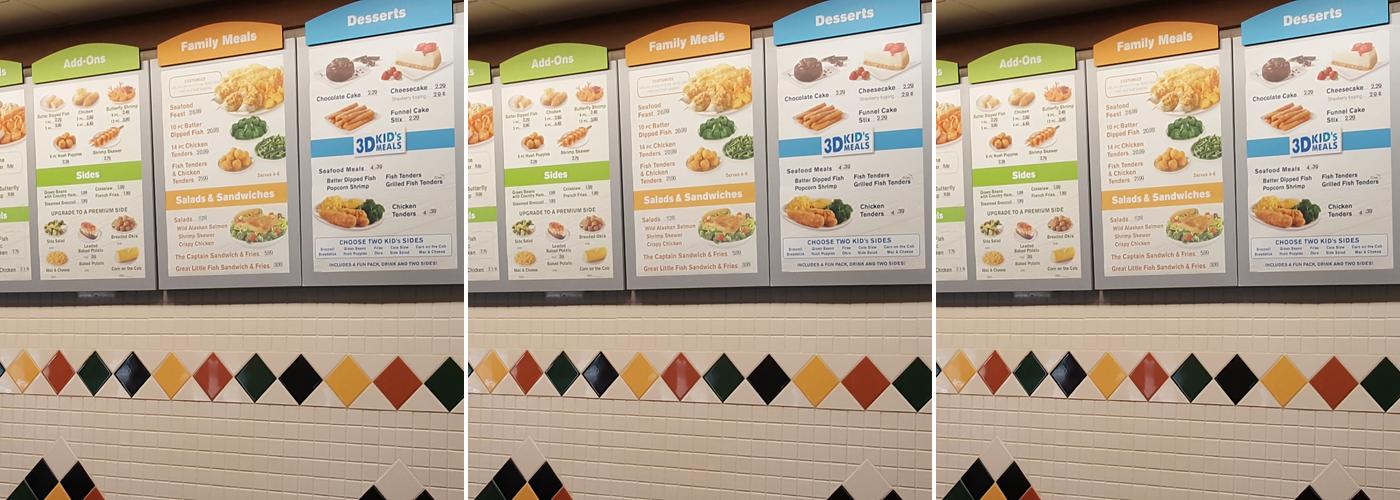 Captain D's Menu