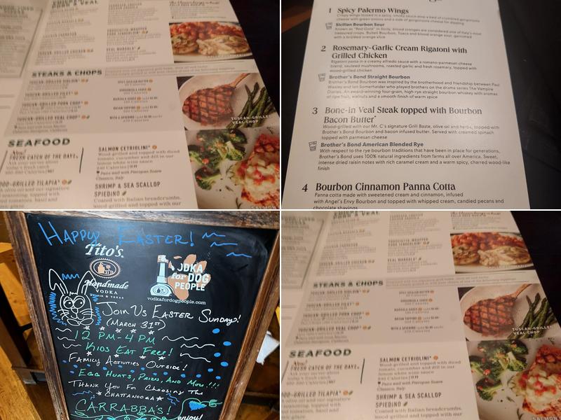 Carrabba's Italian Grill Menu