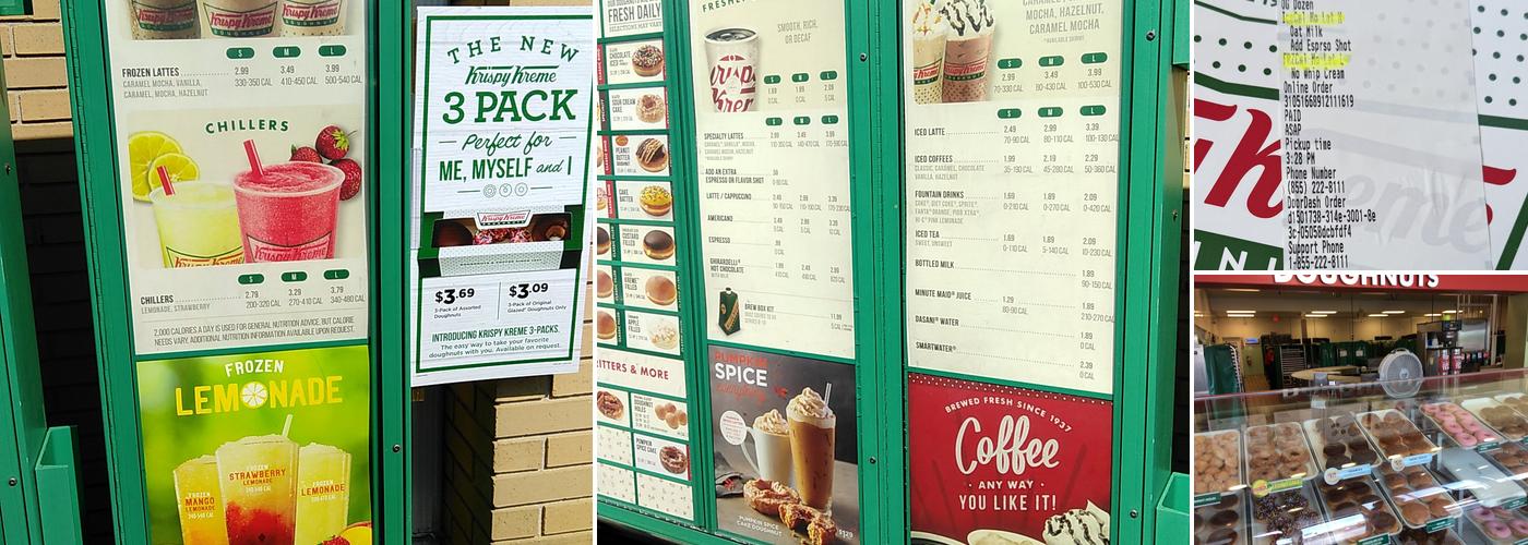 Krispy Kreme Menu