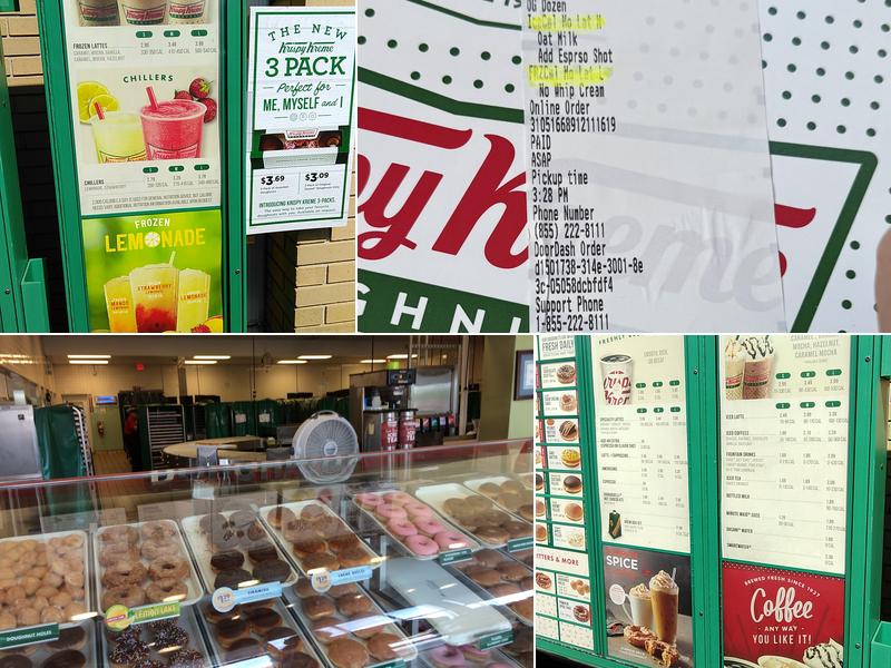 Krispy Kreme Menu